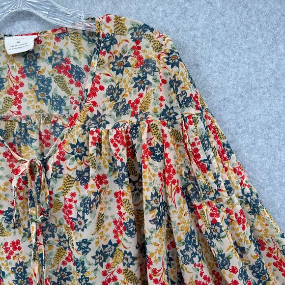 Urban Outfitters Pins & Needles Peasant Boho Cottagecore  Flowy top Size Medium‎ - Picture 4 of 10